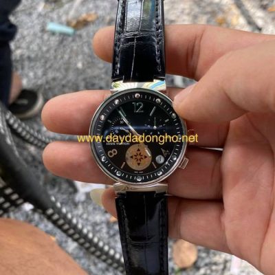THAY DÂY ĐỒNG HỒ LOUIS VUITTON DA CÁ SẤU CAO CẤP, CHỐNG HÔI